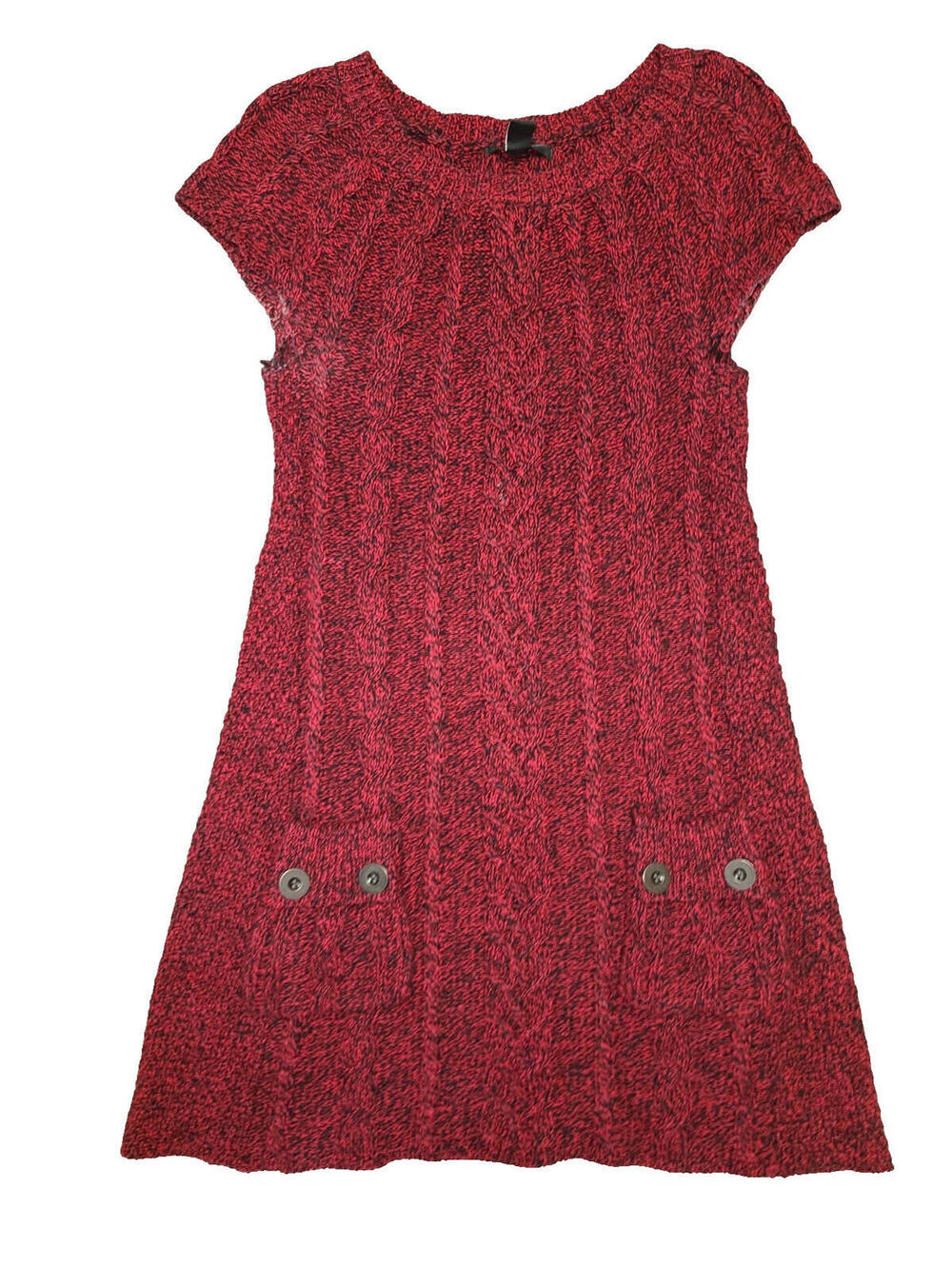 Mod Red Sweater Pocket dolly-glam Dress Size Medium Barbour Swing